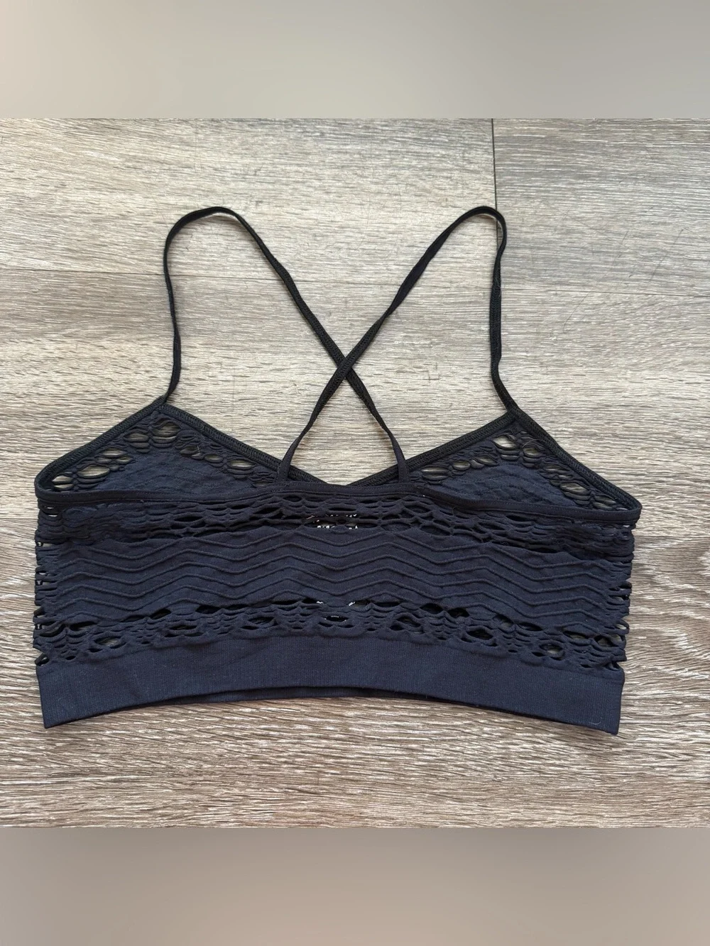 NWOT Free People Intimately Black Bra